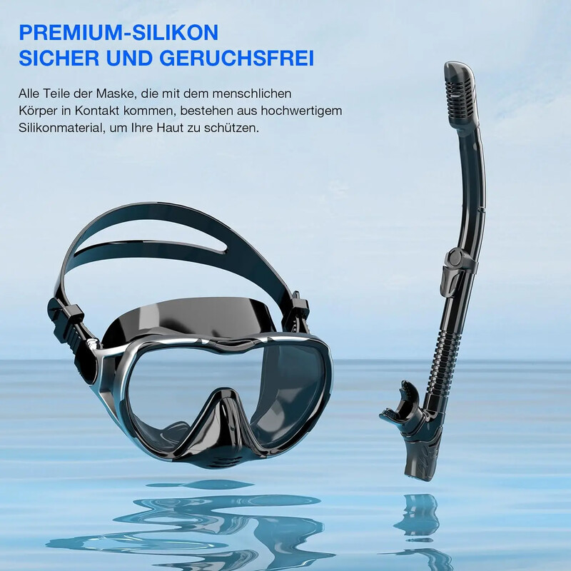 Búvárszemüveg készlet Sznorkelmaszk Felnőtt pára- és szivárgásgátló búvármaszk Élelmiszer minőségű szilikon maszk