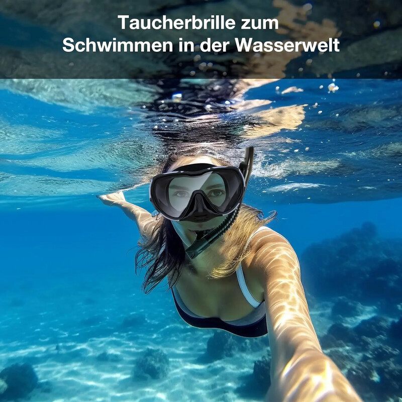Búvárszemüveg készlet Sznorkelmaszk Felnőtt pára- és szivárgásgátló búvármaszk Élelmiszer minőségű szilikon maszk