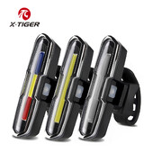 Zadné svetlo na bicykel, ultra jasné, nabíjateľné s USB a vysokou intenzitou LED, príslušenstvo, vodotesné svetlo na prilbu