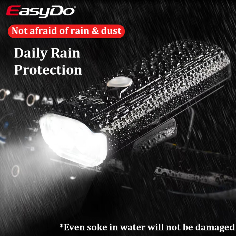 EasyDo svetlo na bicykel, svetlomet na bicykel, rýchle nabíjanie cez USB, 1000 lúmenov, LED cyklistické svietidlo pre príslušenstvo pre MTB cestné bicykle