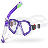 Sada na suché šnorchlovanie, potápačská maska pre dospelých, tvrdené sklo, profesionálne panoramatické šnorchlovacie vybavenie, sada na šnorchlovanie na tréning plávania