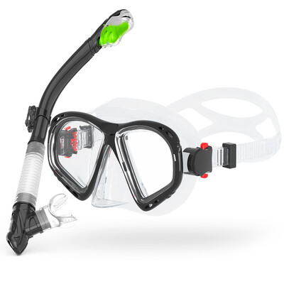 Sada na suché šnorchlovanie, potápačská maska pre dospelých, tvrdené sklo, profesionálne panoramatické šnorchlovacie vybavenie, sada na šnorchlovanie na tréning plávania