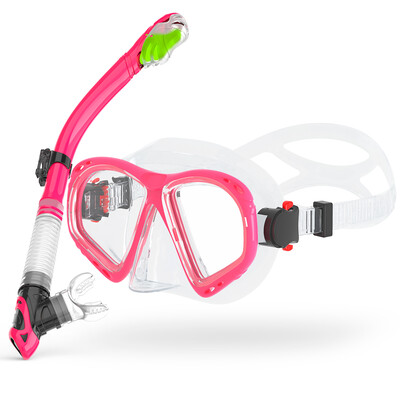 Sada na suché šnorchlovanie, potápačská maska pre dospelých, tvrdené sklo, profesionálne panoramatické šnorchlovacie vybavenie, sada na šnorchlovanie na tréning plávania