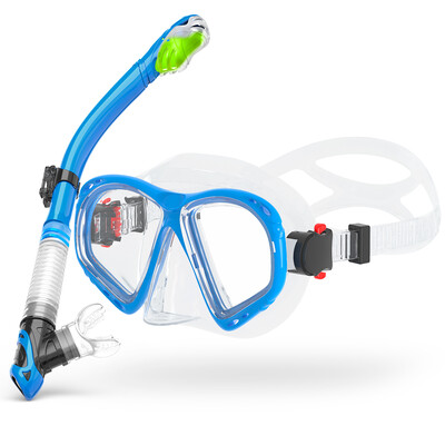 Sada na suché šnorchlovanie, potápačská maska pre dospelých, tvrdené sklo, profesionálne panoramatické šnorchlovacie vybavenie, sada na šnorchlovanie na tréning plávania