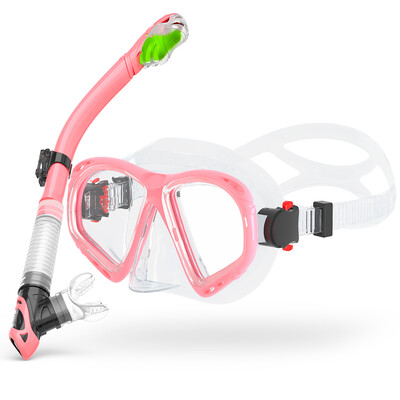 Sada na suché šnorchlovanie, potápačská maska pre dospelých, tvrdené sklo, profesionálne panoramatické šnorchlovacie vybavenie, sada na šnorchlovanie na tréning plávania
