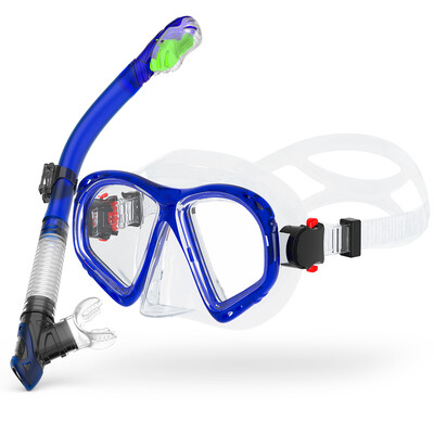 Sada na suché šnorchlovanie, potápačská maska pre dospelých, tvrdené sklo, profesionálne panoramatické šnorchlovacie vybavenie, sada na šnorchlovanie na tréning plávania