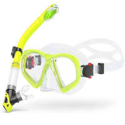 Sada na suché šnorchlovanie, potápačská maska pre dospelých, tvrdené sklo, profesionálne panoramatické šnorchlovacie vybavenie, sada na šnorchlovanie na tréning plávania