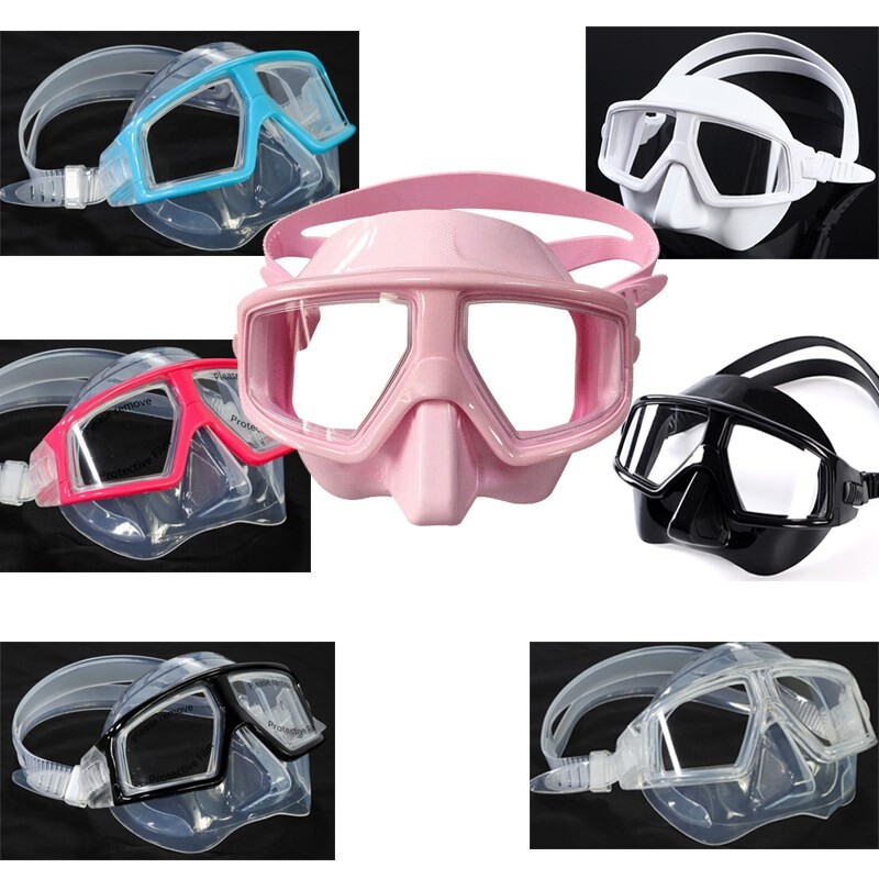 Profesionalna besplatna ronilačka maska Leća od smole protiv zamagljivanja Pogled od 120 stupnjeva Mala glasnoća Maska za ronjenje Naočale za ronjenje s disalicom