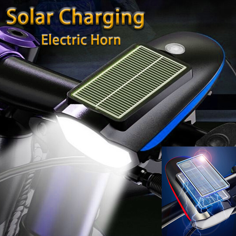 Predné svetlo na bicykel s elektrickým hlasným klaksónom, ultra jasné svetlo pre elektrobicykel, baterka, LED, vodotesný výškový reproduktor, bezpečnostný výstražný zvonček