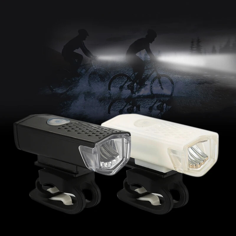1/2PCS Bicycle Light LED USB Nabíjateľné svetlomety MTB Mountain Bike Dažďotesné cyklistické predné svetlomety Výstražné svietidlo na bicykel