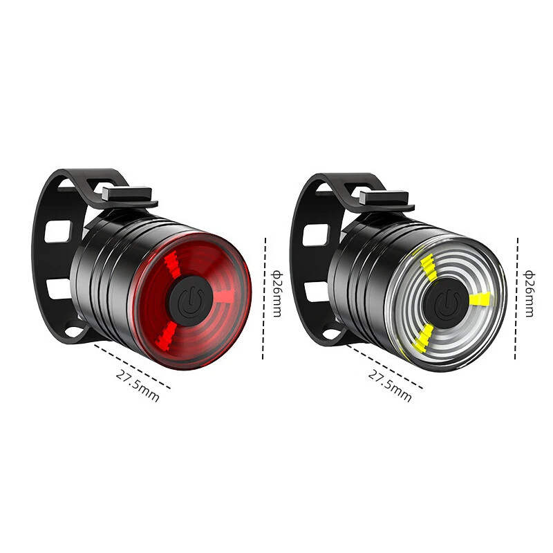 Dviračių žibintai aliuminio lydinio šalmo žibintai naktinio važiavimo įspėjamieji žibintai kalnų dviračių LED priekiniai žibintai dviračio galinė