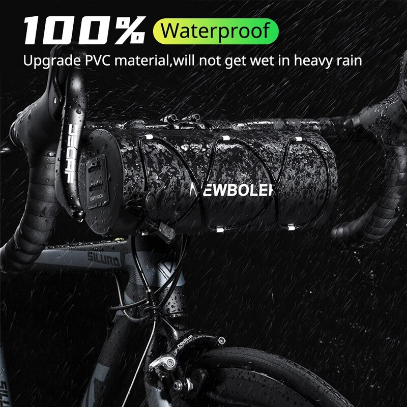 NEWBOLER Geantă Genți pentru bicicletă Geantă impermeabilă pentru cadru Geantă portabilă multifuncțională pentru umăr Accesoriu pentru bicicletă