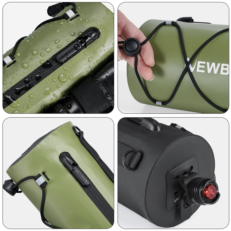 NEWBOLER Geantă Genți pentru bicicletă Geantă impermeabilă pentru cadru Geantă portabilă multifuncțională pentru umăr Accesoriu pentru bicicletă