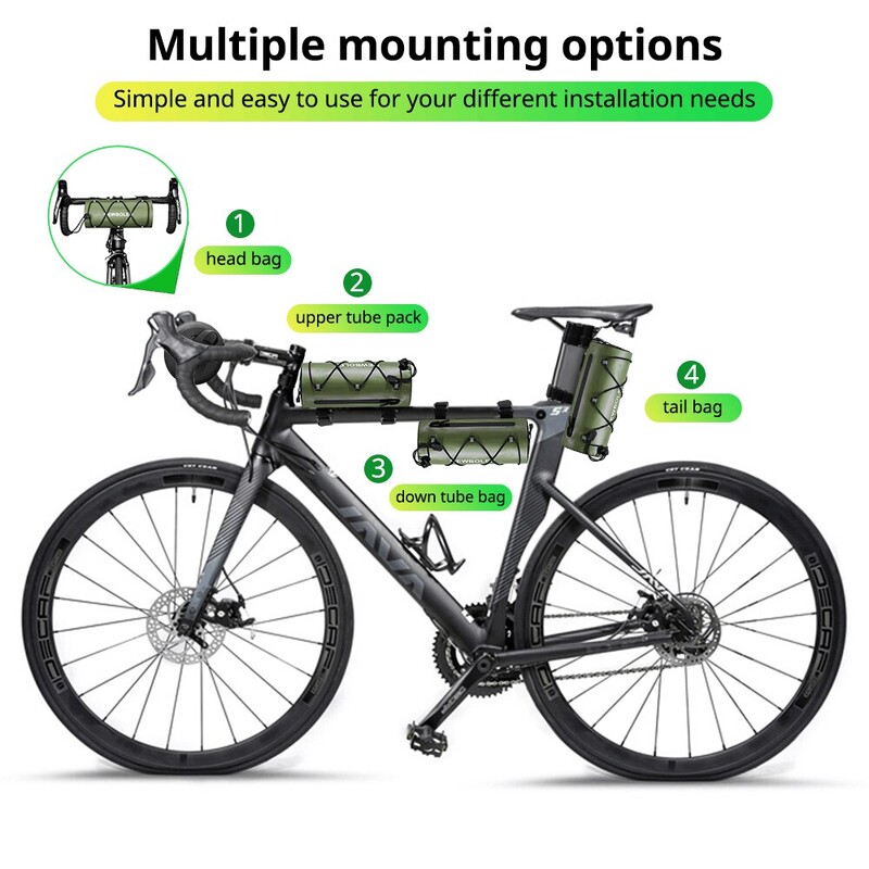NEWBOLER Geantă Genți pentru bicicletă Geantă impermeabilă pentru cadru Geantă portabilă multifuncțională pentru umăr Accesoriu pentru bicicletă