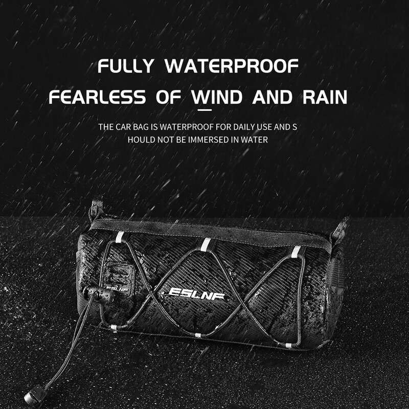 ESLNF torba za bicikl Prijenosna torba za upravljač Višenamjenski ruksak velikog kapaciteta MTB torba za cestovni biciklizam Tube Bag Elastična traka