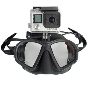 Mirror Lens Professional Scuba Diving Mask Snorkelling Σετ για ενήλικες Μάσκα υποβρύχιας κολύμβησης κατάδυσης με βάση για GoPro