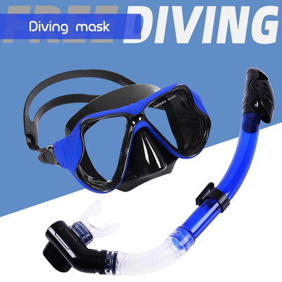 Komplet maski za ronjenje s disalicom i disalicom za besplatno ronjenje Maska s disalicom za ronjenje protiv zamagljivanja Naočale za plivanje Oprema za ronjenje s disalicom za odrasle Oprema za ronjenje s disalicom za panoramski pogled