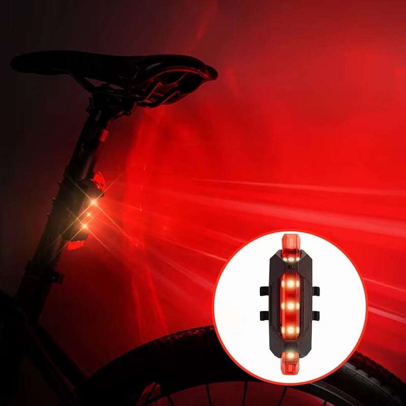 Bicikl Svjetlo za bicikl USB LED punjivi set MTB cestovni bicikl Prednje stražnje prednje svjetlo Svjetiljka Svjetiljka Svjetlo za bicikl Dodaci za biciklizam