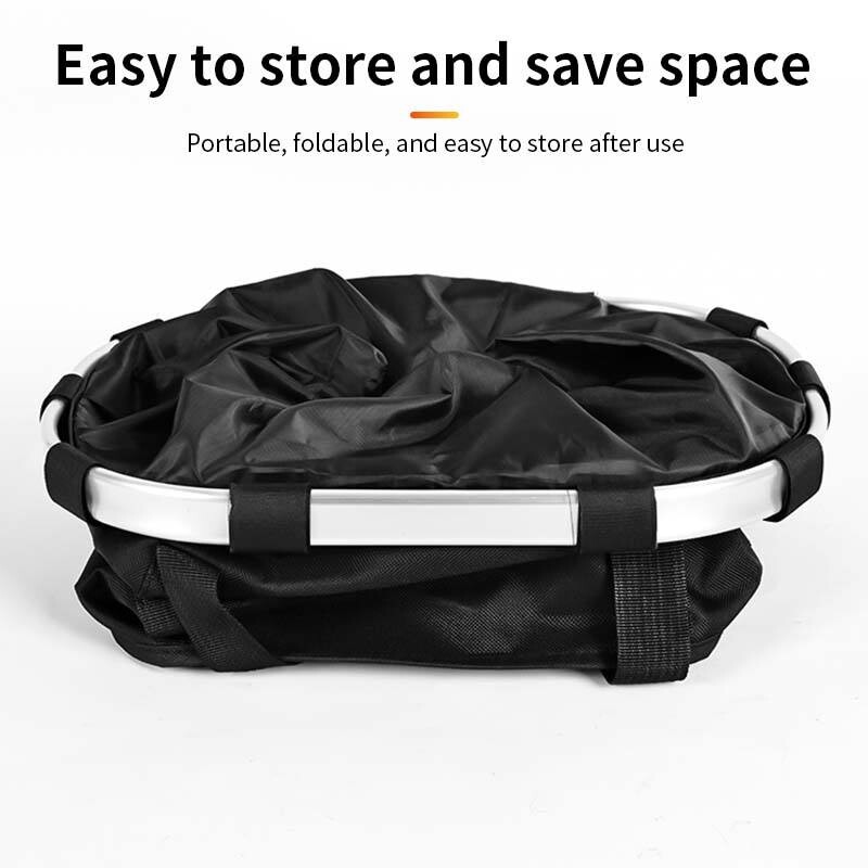 Coș din față pentru bicicletă Husă de transport pentru câini de companie mic pentru biciclete 2 în 1 MTB detașabil Tub pentru ghidon pentru ciclism, pliabil agățat Geantă pentru bagaje, încărcare de 5 kg