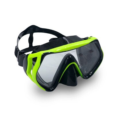 Μάσκα κατάδυσης με αναπνευστήρα για παιδιά ηλικίας 5-12 ετών Παιδική μάσκα κολύμβησης 180° κατά της ομίχλης, γυαλιά κολύμβησης Tempered Glass με κάλυμμα μύτης