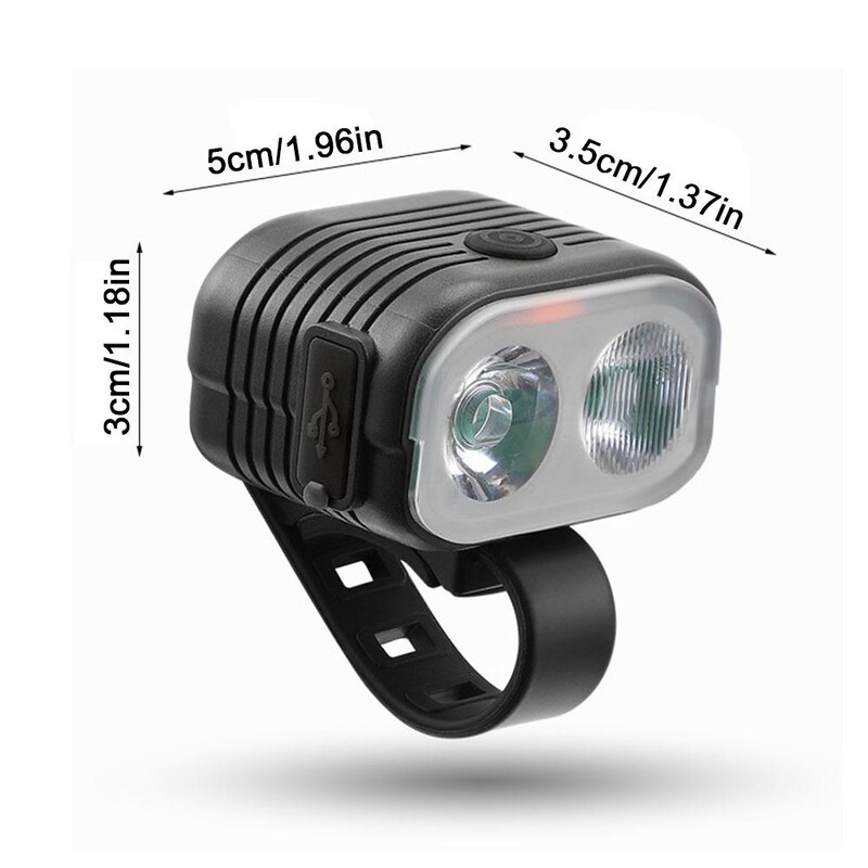 2-u-1 svjetiljka za bicikl sa sirenom za noćnu vožnju Punjiva svjetiljka za punjenje USB svjetlo za bicikl sa sirenom