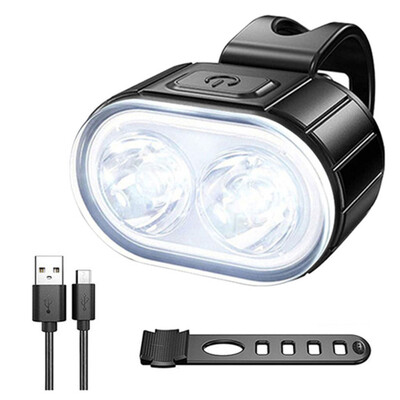 Komplet prednjeg stražnjeg svjetla za bicikl, USB punjenje, vodootporno svjetlo za prednja svjetla za bicikl MTB, stražnje svjetlo za biciklizam, LED lampa, dodaci za bicikl
