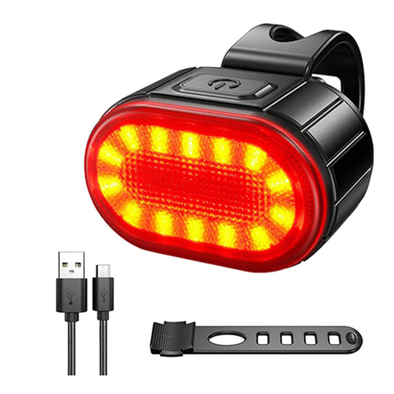 Set de faruri față spate pentru bicicletă, cu încărcare USB, pentru bicicletă, fară rezistentă la apă, MTB, pentru ciclism, fară spate, lanternă cu LED, accesorii pentru biciclete