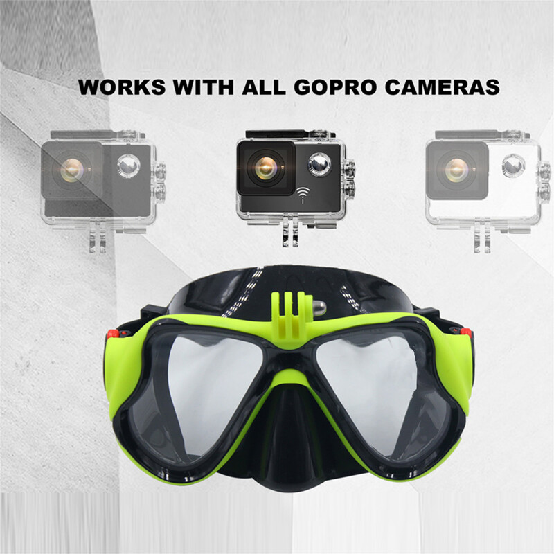 Masca subacvatica profesionala Camera de scufundare Masca de scufundare Ochelari de inot Snorkel Suport pentru camera de scufundare pentru GoPro