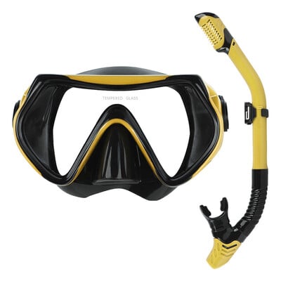 Komplet s disalicom, panoramska maska za disanje protiv magljenja i suha cijev za disanje protiv curenja. oprema za ronjenje za odrasle