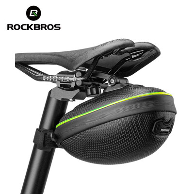ROCKBROS világító kerékpártáska EVA Hard Shell hátsó fartáska, akasztható hátsó lámpák, kerékpár üléstáska kültéri kerékpározáshoz