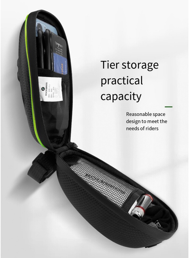 ROCKBROS Svjetleća torba za bicikl EVA Hard Shell stražnja torba za rep, mogu se objesiti stražnja svjetla, torba za bicikl ispod sjedala Dodaci za biciklizam na otvorenom