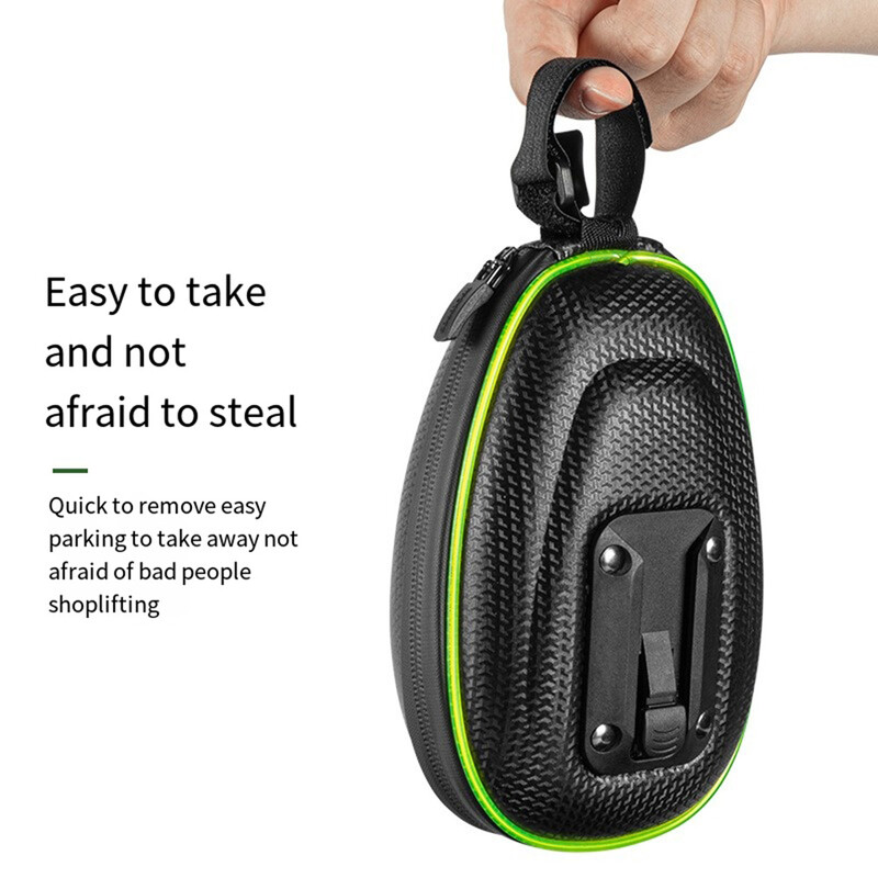 ROCKBROS Svjetleća torba za bicikl EVA Hard Shell stražnja torba za rep, mogu se objesiti stražnja svjetla, torba za bicikl ispod sjedala Dodaci za biciklizam na otvorenom