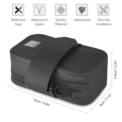 SAHOO torba za sjedalo bicikla Reflektirajuća biciklistička torba za stražnje sjedalo velikog kapaciteta Torba za stražnji dio MTB bicikla Torba za sjedalo Dodaci za bicikl