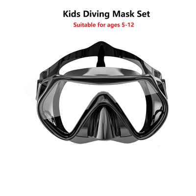 Vaikų plaukimo kaukė su vamzdeliu nardymo kaukė nuo rūko plaukimo akiniai su nosies dangteliu, skirta nardymo plaukimo treniruotėms