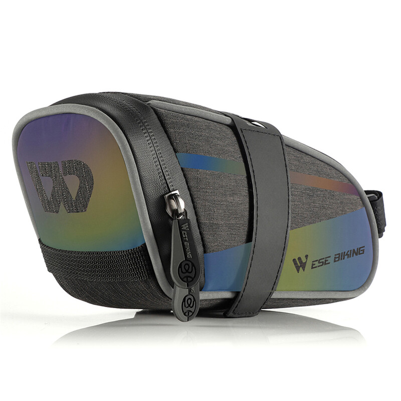 Τσάντα καθίσματος ποδηλάτου 1,8L Τσάντα σέλας ποδηλάτου αντανακλαστική τσάντα ποδηλάτου κάτω από το κάθισμα Αδιάβροχη θήκη ποδηλάτου με ιμάντα για ποδήλατα δρόμου βουνού