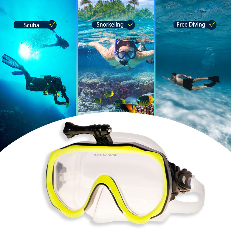 Naočale za odrasle Maska za ronjenje Ronilačke naočale s ugrađenim nosačem kamere