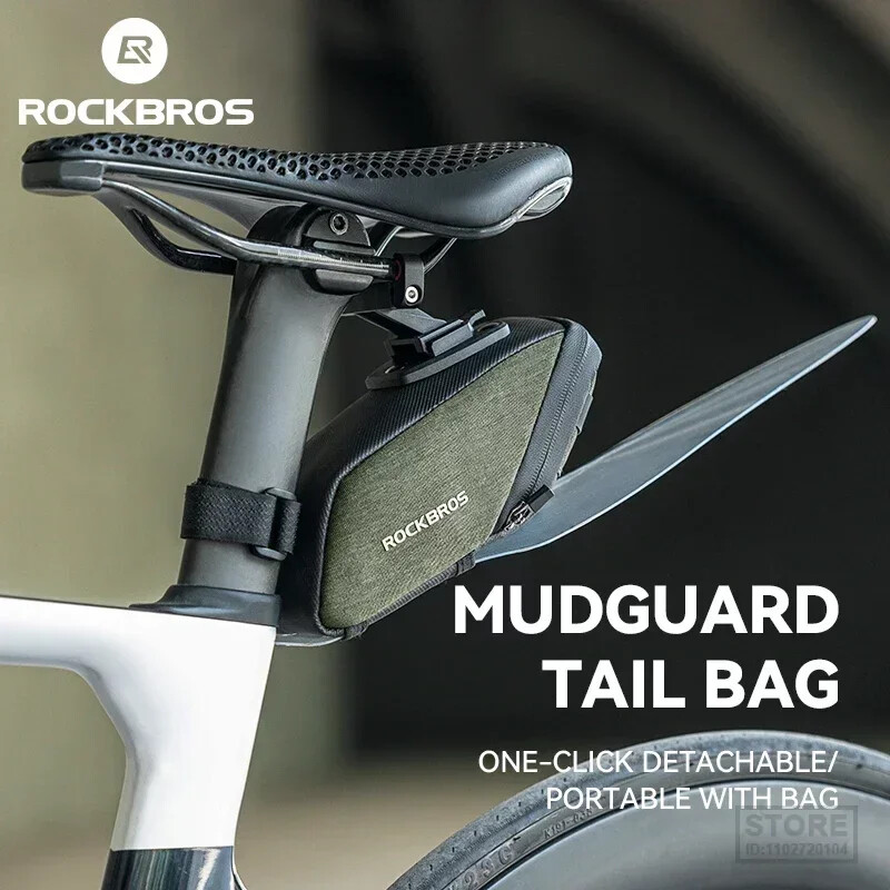 ROCKBROS torba za sjedalo bicikla, prijenosna vodootporna biciklistička sjedalica, torba za rep MTB cestovna torba za pohranu bicikla, ruksak s blatobranom