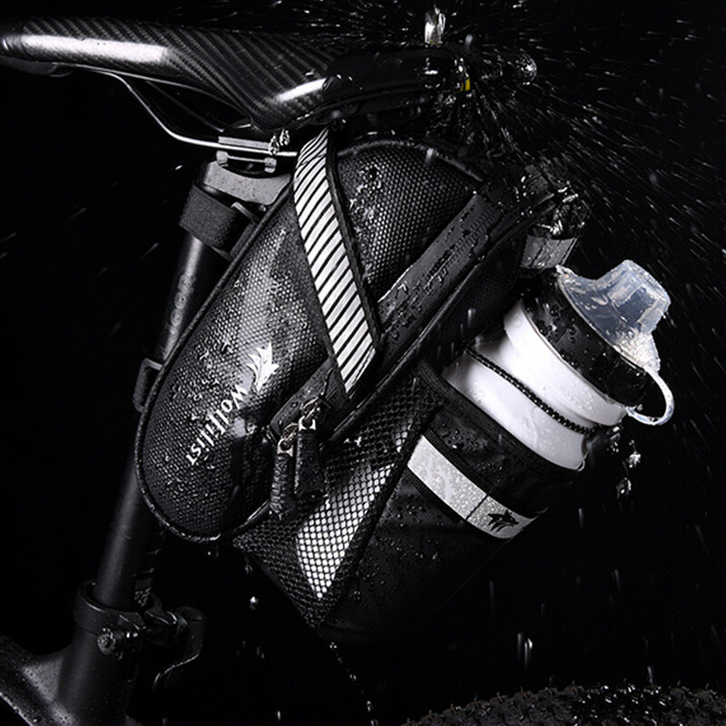 Torba za sjedalo bicikla s torbom za držanje boce vode Reflektirajuća torba za sjedalo bicikla Ultra lagana torbica za bicikl Vodootporni dodaci za biciklizam