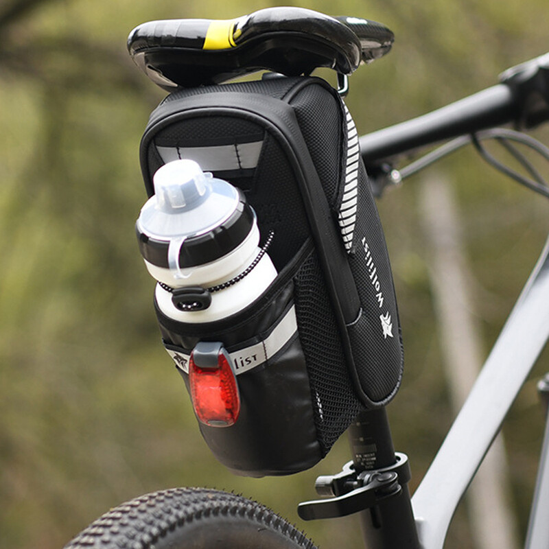 Torba za sjedalo bicikla s torbom za držanje boce vode Reflektirajuća torba za sjedalo bicikla Ultra lagana torbica za bicikl Vodootporni dodaci za biciklizam