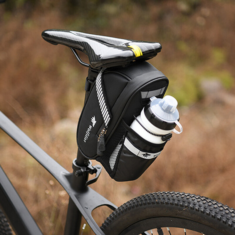 Torba za sjedalo bicikla s torbom za držanje boce vode Reflektirajuća torba za sjedalo bicikla Ultra lagana torbica za bicikl Vodootporni dodaci za biciklizam