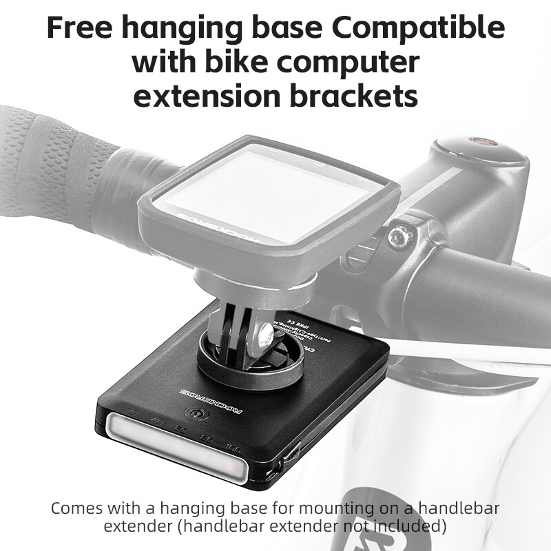 Svetlo na bicykel ROCKBROS pre 5000mAh powerbanku, nabíjanie cez USB, nabíjanie počítačových svetiel Garmin Bryton IGS