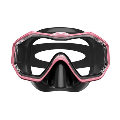 Maska za ronjenje s 3 prozora Panoramski široki pogled HD s tri leće, podesivo ronjenje s disalicom Plivanje Ronjenje za odrasle i djecu