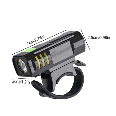 Komplet svjetala za bicikl Svjetlina prednjeg svjetla USB Punjiva Jednostavna instalacija 3 načina Dodatna oprema za bicikle za cestovnu MTB