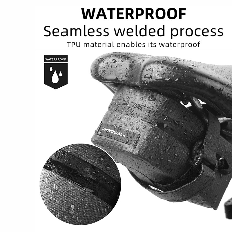 Rhinowalk torba za sjedalo bicikla Lagana i vodootporna torba za sjedalo bicikla ispod sjedala Torbica za biciklistički alat za brdski cestovni bicikl