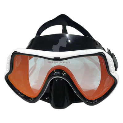 QYQ Maska za ronjenje Silikonske ronilačke naočale za plivanje Kaljeno staklo u boji široko vidno polje sprječava curenje za odrasle