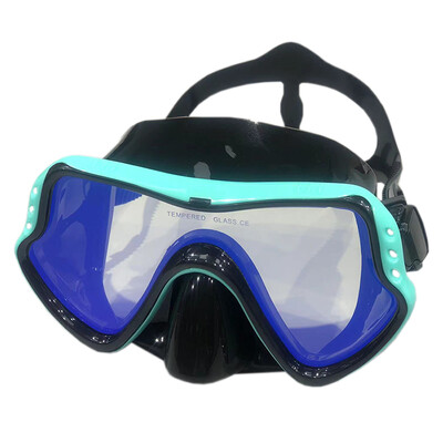 QYQ Maska za ronjenje Silikonske ronilačke naočale za plivanje Kaljeno staklo u boji široko vidno polje sprječava curenje za odrasle