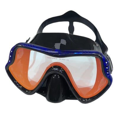 QYQ Maska za ronjenje Silikonske ronilačke naočale za plivanje Kaljeno staklo u boji široko vidno polje sprječava curenje za odrasle