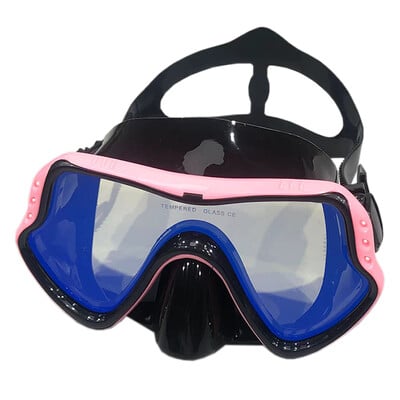 QYQ Maska za ronjenje Silikonske ronilačke naočale za plivanje Kaljeno staklo u boji široko vidno polje sprječava curenje za odrasle