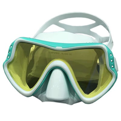 QYQ Maska za ronjenje Silikonske ronilačke naočale za plivanje Kaljeno staklo u boji široko vidno polje sprječava curenje za odrasle