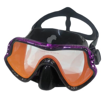 QYQ Maska za ronjenje Silikonske ronilačke naočale za plivanje Kaljeno staklo u boji široko vidno polje sprječava curenje za odrasle